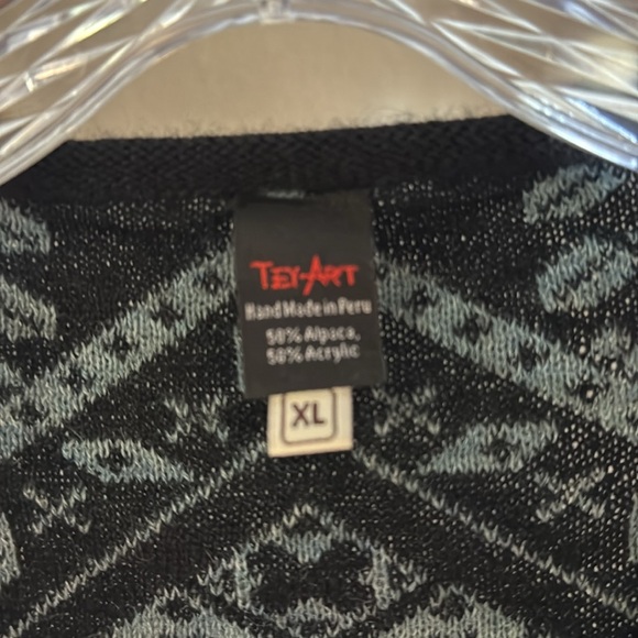 Embroidered Women's Sweater - Blue - Picture 4 of 7